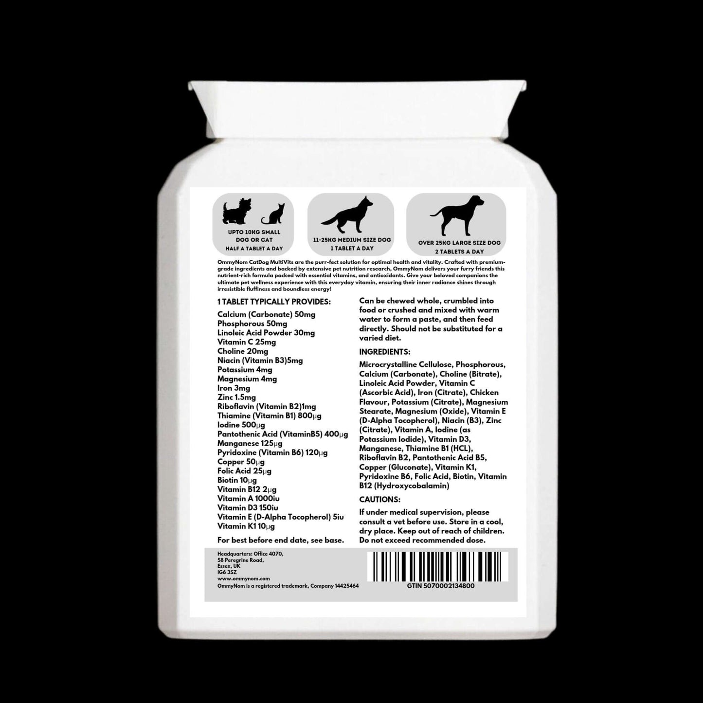 Vitamin Supplement for Cats and Dogs | CatDog MultiVitPro | Ommynom