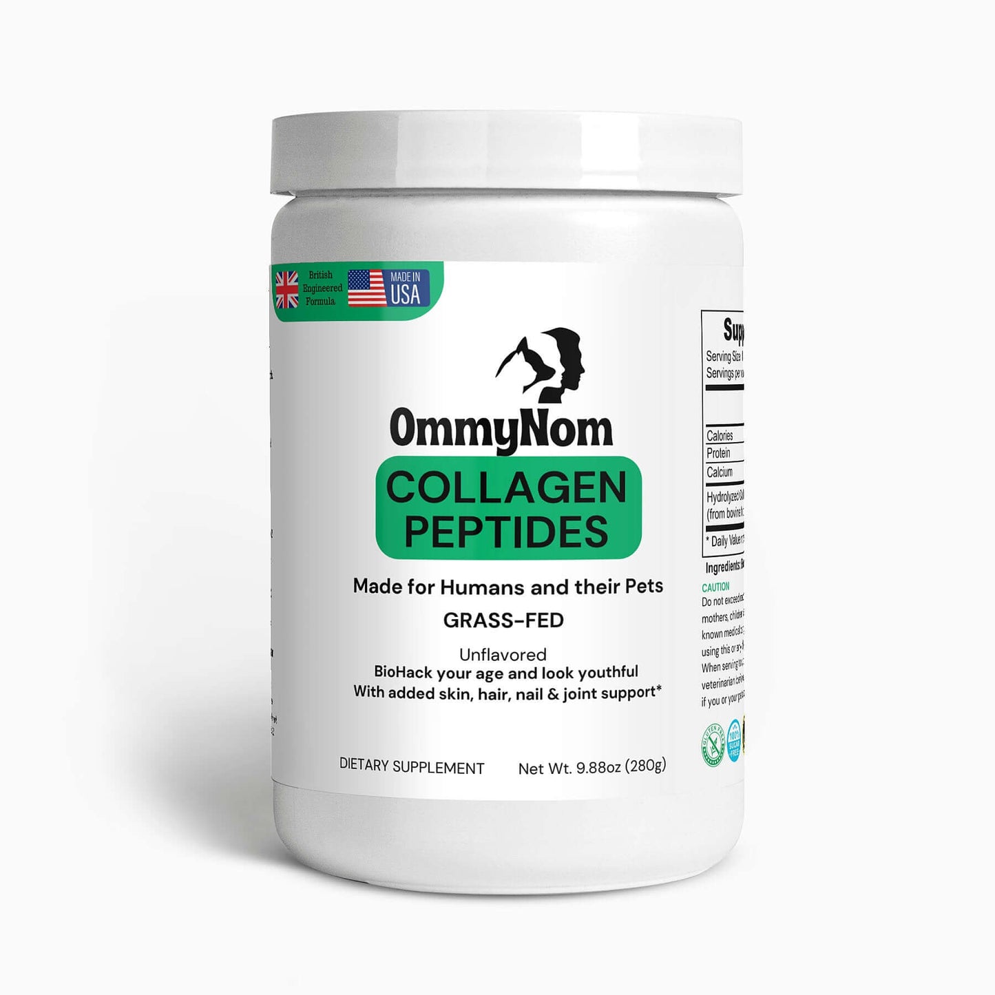 Collagen Peptides Supplements | Collagen Peptides 280g | Ommynom
